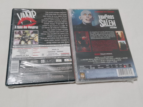 2 Dvd Os Vampiros De Salem St. King+ Vamp Noite Dos Vampiros