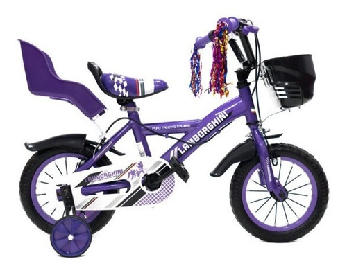 Bicicleta Lamborghini Infantil Rodado 12rueda Inflable 7100