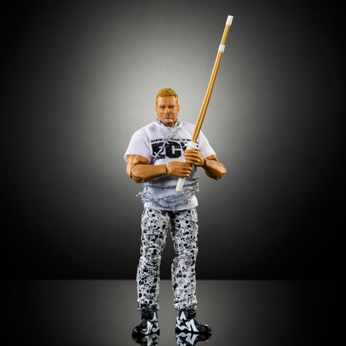 Mattel Wwe Elite Figura de Ação e Acessórios, Coleção The Sandman de 6 Polegadas com 25 Pontos de Articulação, Aparência Realista e Mãos Intercambiáveis