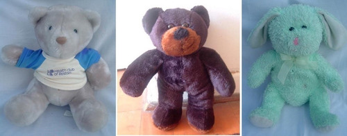 Pack De 3 Peluches 2 Osos Y 1 Conejo Pack De 3 Peluches 2 Osos Y 1 Conejo