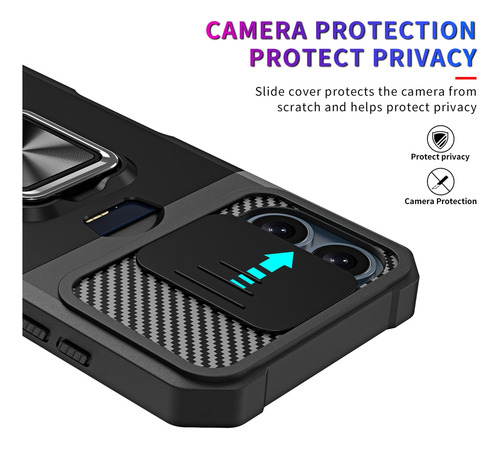 Funda Premium Para Motorola G Power 2023/5g 2024 A Prueba De Golpes, Tarjetero, Cámara Deslizante