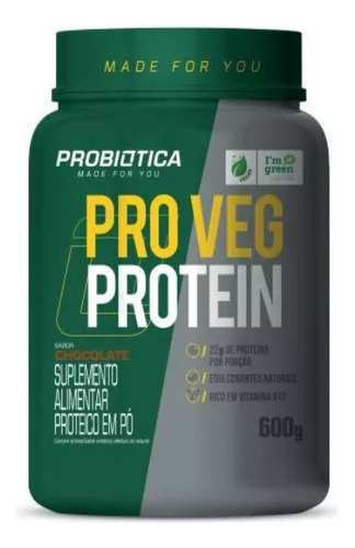 Pro Veg Protein Whey Vegano Isolado Pote 600g - Probiotica