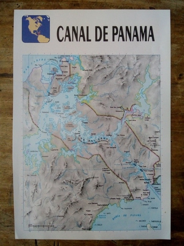 Mapa Canal De Panama