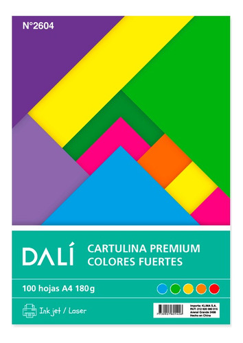 Block Cartulinas De Colores Fuerte O Pastel - A4 - 100 Hojas