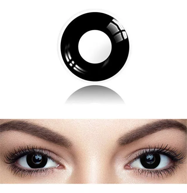 Segunda imagen para búsqueda de lentes de contacto negro
