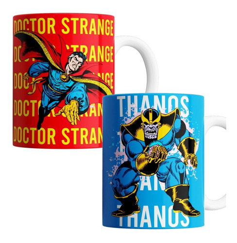  Juego De Tazas X 2 - Dr Strange Thanos