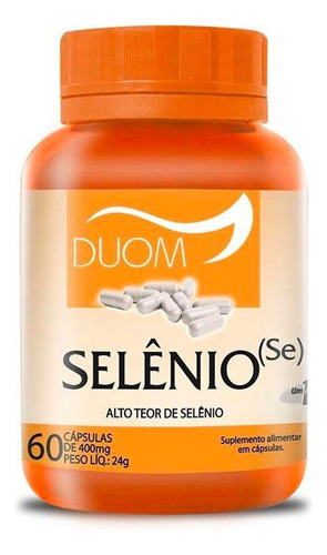 Selênio (se) 400mg 60 Capsulas - Duom