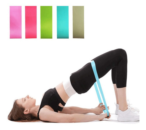 Set Bandas Resistencia Mini Band Tipo Theraband 5u Pro