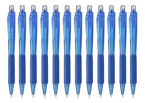 Lapicero Portaminas Pentel Wow Al405 0.5mm Retráctil 12 Pzas Color Azul