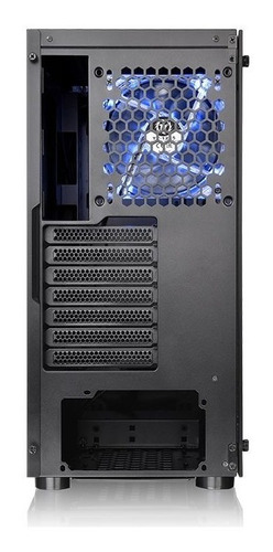 Imagen 5 de 7 de Gabinete Gamer Thermaltake H100 Tg Black Vidrio Templado