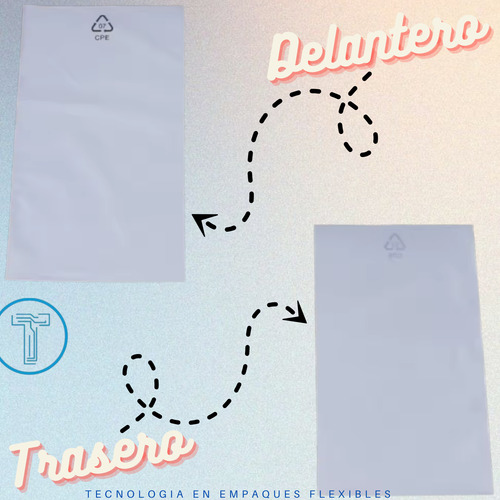 200 Bolsas Cpe Mate Blancas Con Cierre Hermético Blanco Mate 10x18 Cpe Matte Bag