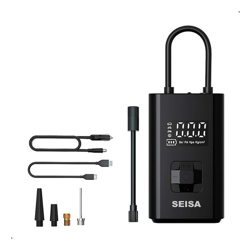 Compresor Inflador De Llanta Seisa De Aire Y Luz Led Af-c05