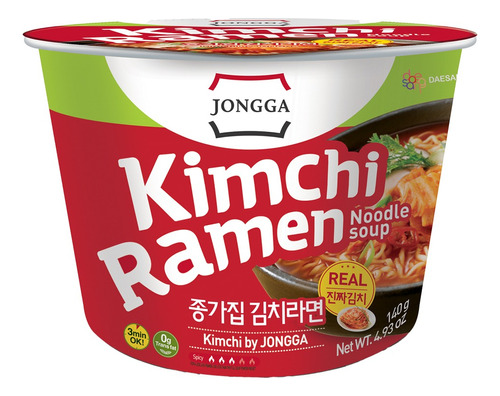 Sopa Instantanea Comida Coreana Kimchi Cup 140g Ramen 1pz