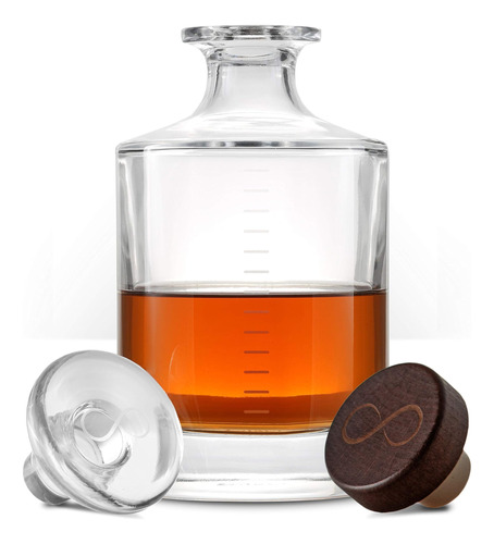 Whiskey Infinity Decanter, Whisky Y Licor Cairn Craft Glass