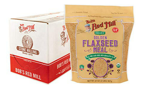 Bob's Red Mill Resealable Organic Golden Flaxseed Meal, 32 O