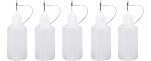 5pcs 30ml Botella Aplicadora De Pegamento Con Punta De Aguja