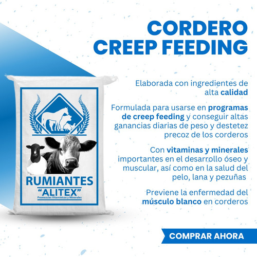 Sal Mineral Y Vitamínica Cordero Creep Feeding 30 Kg Alitex