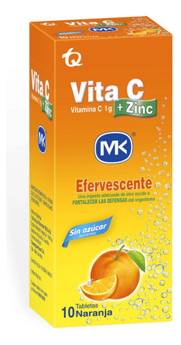 Vitamina Vita C+zinc Mk Eferves - Unidad a $1980