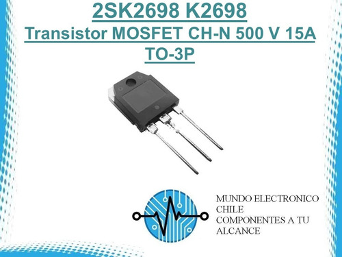 2sk2698 K2698 Transistor Mosfet Ch-n 500 V 15a To-3p