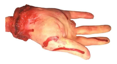 Mano de goma falsa para fiestas y juegos
