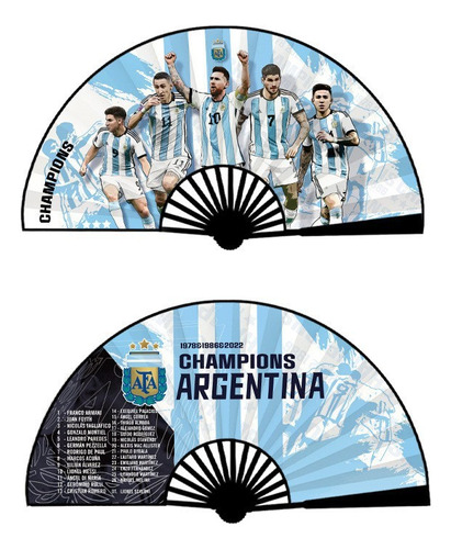 Messi Argentina Memorial Fold Fan