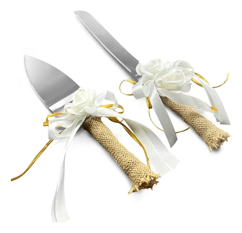 comprar Juego De 2 Cuchillos Y Servidores Para Tartas De Boda