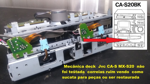 Mecanismo Eletronico Jvc Ca S20bk Cas20bk Cas20 Mx S20 Mxs20 (Usado)