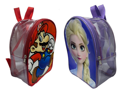 40 Mochilas Dulcero Transparente Personalizadas Alta Calidad