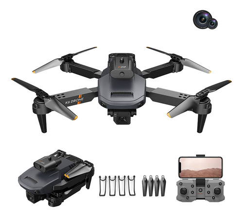 Drone Cuadricóptero Con Doble Cámara Y Alto Control Remoto