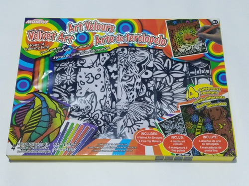 Kit De Arte Póster Para Colorear X4 Afiches Colores