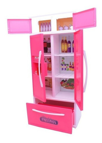 Imagen 4 de 7 de Heladera Juego De Cocina Para Muñecas El Mundo De Paloma