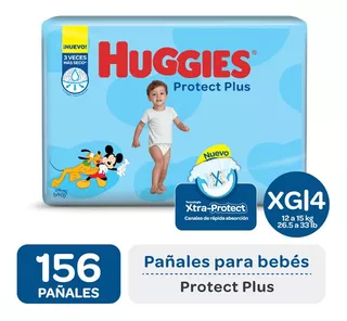 Pañales Huggies Protect Plus Ahorrapack Pack X 3 Unidades