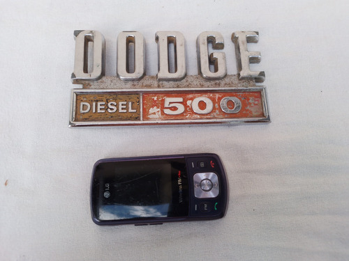 Antigua Insignia Dodge Diesel 500 Ornamento Mascota