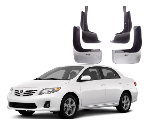 Guardafango Toyota Corolla Sedán 2008-2013 Set 4 Piezas