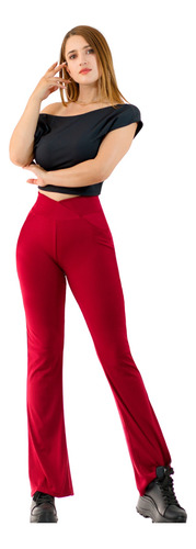 Leggins Elegante Mujer Acampanado Pantalones Casuales Mallas