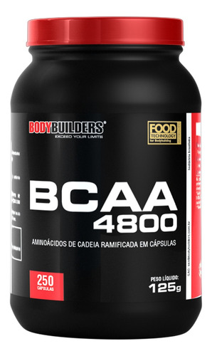 Bcaa 4800 250 Caps - Bodybuilders