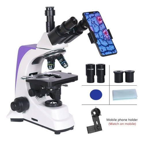 Microscopio Trinocular Profesional Con Pantalla 7 Pulgadas