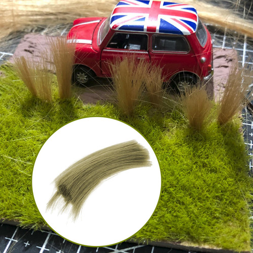 Césped Largo En Miniatura Escala Ho Bricolaje Lino Verde