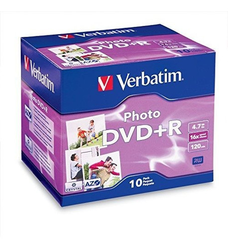 Verbatim 4.7 gb Hasta 16 x Photo Recordable Discos Dvd + R, 