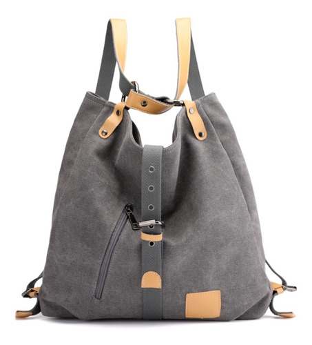 Imagem 6 de 10 de Bolsa Feminina Em Lona De Algodão