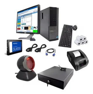 Kit Punto De Venta Pc Cajon+impresora+lector Omnidireccional