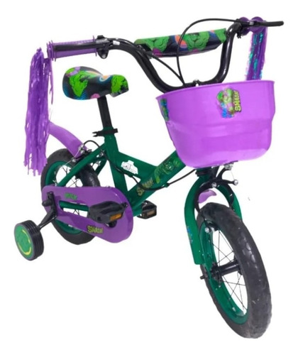 Bicicleta Infantil R 12 Disney Ruedas Goma Eva Con Rayos