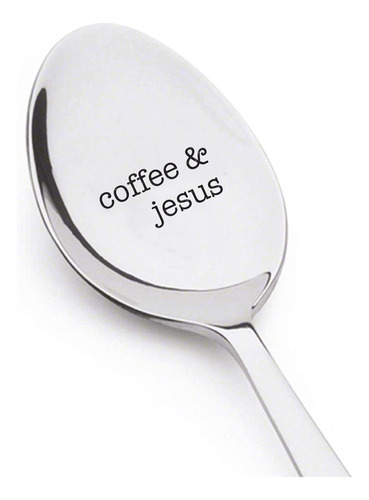 Cuchara Grabada De Jesús De Café - Regalos Cristianos Para E