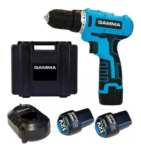 Imagen 1 de 8 de Taladro Atornillador A Bateria Gamma G12101ar 12vcc