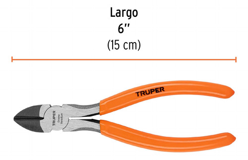 Alicate Corte Diagonal 6 Marca Truper (t202-6)