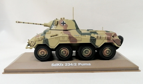 Miniatura Diecast 1/43, 8x8 Alemán Sdkfz 234/2 Puma