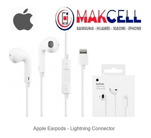 Imagen 1 de 3 de Audífonos Earpods Lightning Apple iPhone Originales