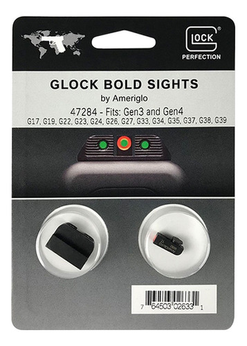 Miras Glock - Para Pistolas - Tritio Gen 3 Y Gen 4 - G17 G19