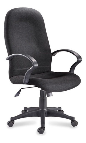 Sillón Ads, Ejecutivo Valantino Alto Tapiz Negro