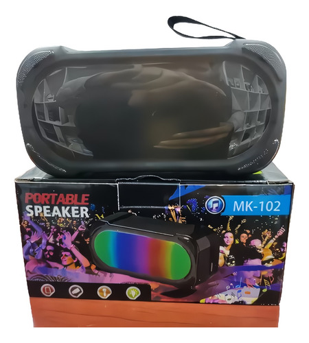 Mini Parlante Portátil 5w Luz Rgb Mk-102   10911